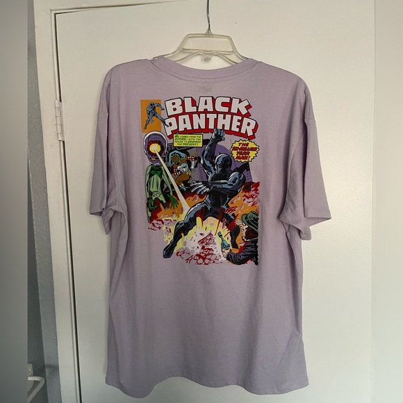 Marvel Black Panther Tee Shirt (Lavender) Size (L) - Picture 1 of 7